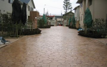 住みたくなる街並みを創出したスタンプコンクリート施工例 SS-32